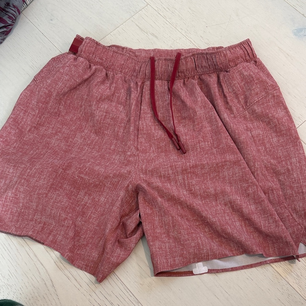 lululemon Men's Red Athletic Shorts - No Liner - men’s small